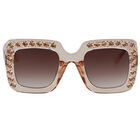Girls Pink Embellished Sunglasses, 1, hi-res